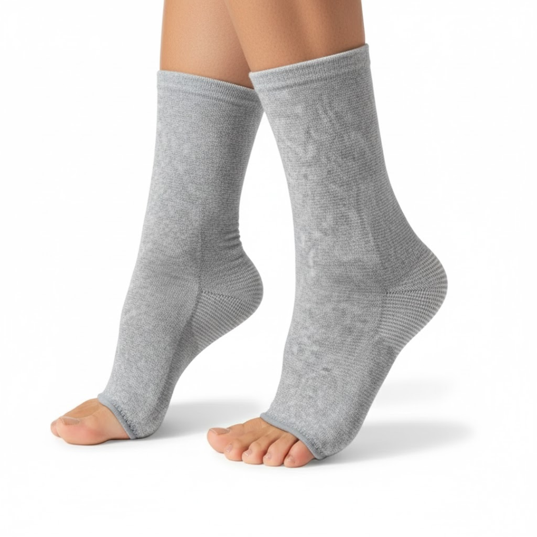 Bamboo Ankle Compression Sleeve for Comfort & Stability