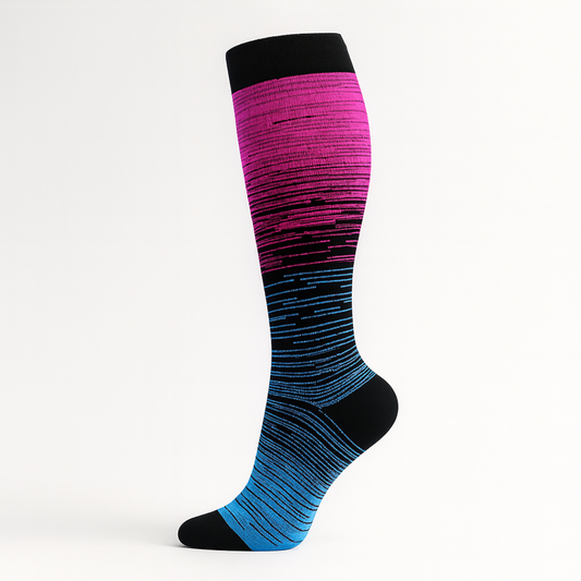 Striped Compression Socks for Leg Comfort & Daily Wear