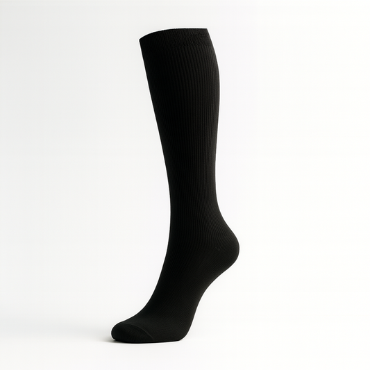 Black Graduated Compression Socks for Leg Comfort & Circulation