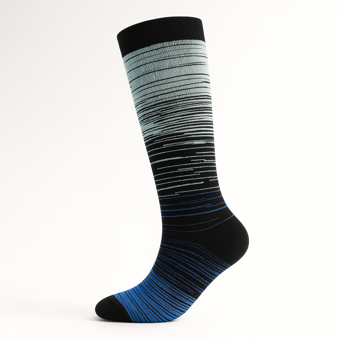 Striped Compression Socks for Leg Comfort & Daily Wear